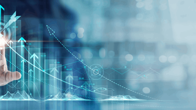 Gráfico digital de crecimiento de red SD-WAN mejorando el rendimiento y eficiencia de la empresa.