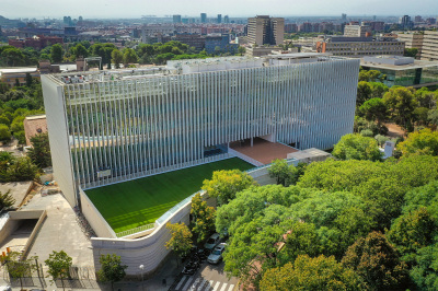 Vista aérea de la Fábrica de Inteligencia Artificial de Barcelona, centro tecnológico de referencia en Europa.